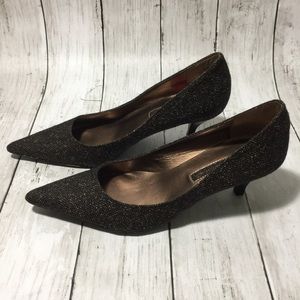 BANDOLINO Low Heel Tweed Pumps